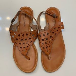 Rock & Candy Brown Sandals Size 9